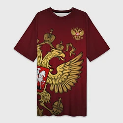 Женская длинная футболка Россия: Щедрая душа