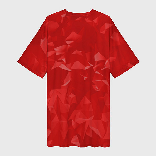 Женская длинная футболка ROBLOX: Red Style / 3D-принт – фото 2