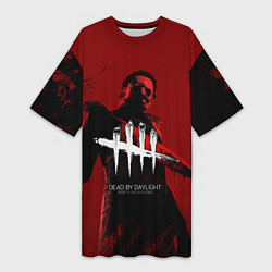 Футболка женская длинная Dead by Daylight, цвет: 3D-принт