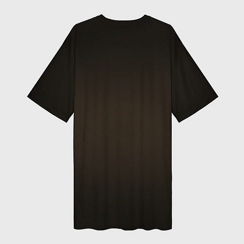 Женская длинная футболка Ротвейлер в капюшоне / 3D-принт – фото 2