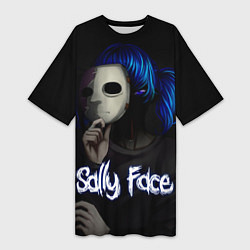 Женская длинная футболка Sally Face: Dark Mask