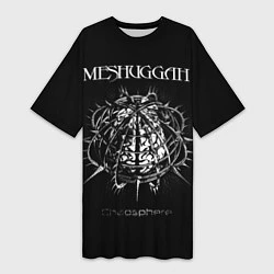 Футболка женская длинная Meshuggah: Chaosphere, цвет: 3D-принт