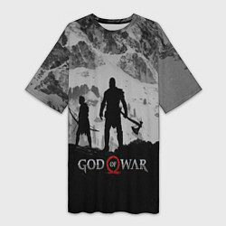 Футболка женская длинная God of War: Grey Day, цвет: 3D-принт