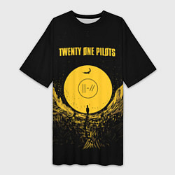 Женская длинная футболка Twenty One Pilots: Yellow Moon