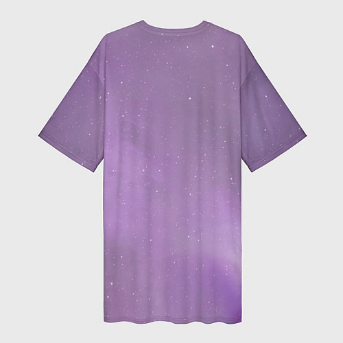 Женская длинная футболка Billie Eilish: Violet Fashion / 3D-принт – фото 2