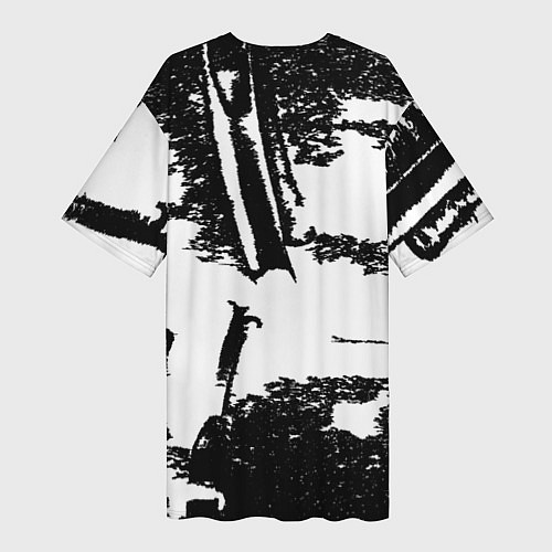 Женская длинная футболка Силуэт Ведьмака / 3D-принт – фото 2