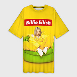 Женская длинная футболка Billie Eilish