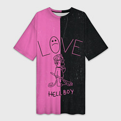 Женская длинная футболка Lil Peep: Hell Boy