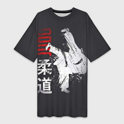 Женская длинная футболка Judo Warrior