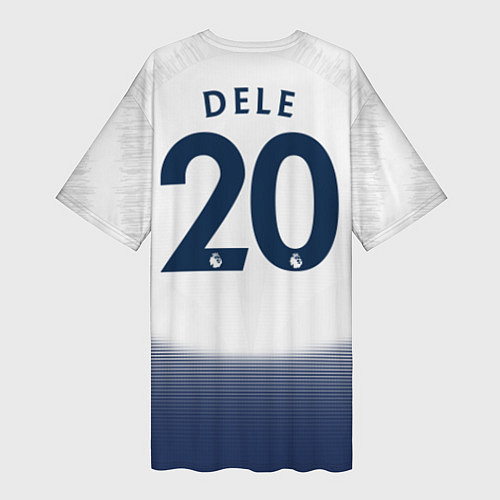 Женская длинная футболка FC Tottenham: Dele Alli Home 18-19 / 3D-принт – фото 2