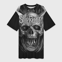 Женская длинная футболка Slipknot: Devil Skull