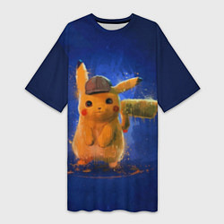 Женская длинная футболка Pika Pika