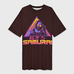 Женская длинная футболка Johnny Silverhand - SAMURAI