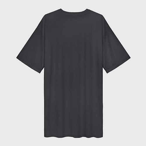 Женская длинная футболка Без сожаления объемная надпись / 3D-принт – фото 2