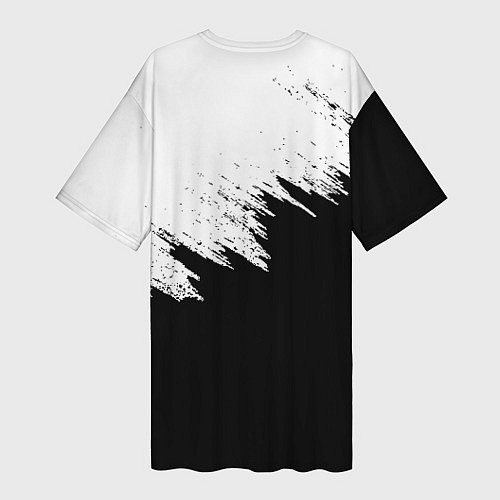 Женская длинная футболка L letter line / 3D-принт – фото 2