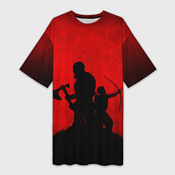 Женская длинная футболка God of War