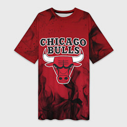 Женская длинная футболка CHICAGO BULLS