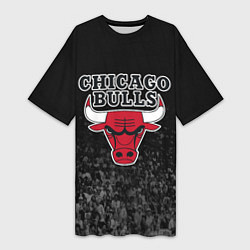 Женская длинная футболка CHICAGO BULLS