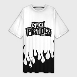 Женская длинная футболка Sex Pistols