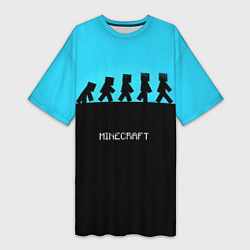 Женская длинная футболка MINECRAFT