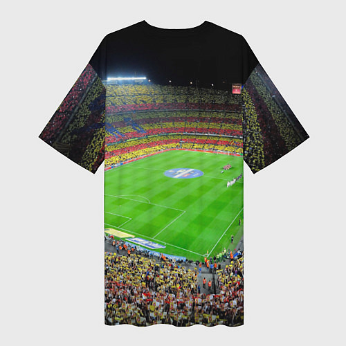Женская длинная футболка FC Liverpool / 3D-принт – фото 2