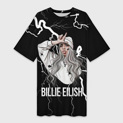 Женская длинная футболка BILLIE EILISH