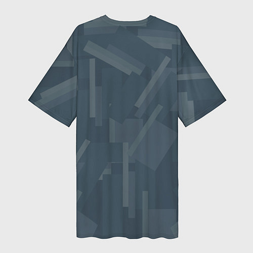 Женская длинная футболка CYBORG SNAKE / 3D-принт – фото 2