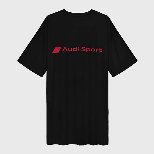 Женская длинная футболка AUDI RS / 3D-принт – фото 2