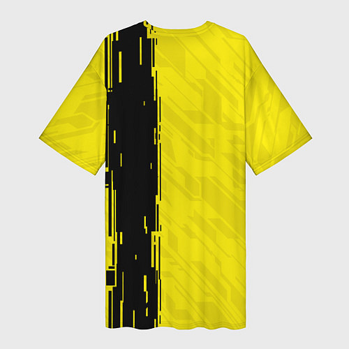 Женская длинная футболка CYBERPUNK 2077 / 3D-принт – фото 2