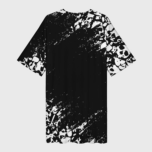 Женская длинная футболка LINDEMANN / 3D-принт – фото 2