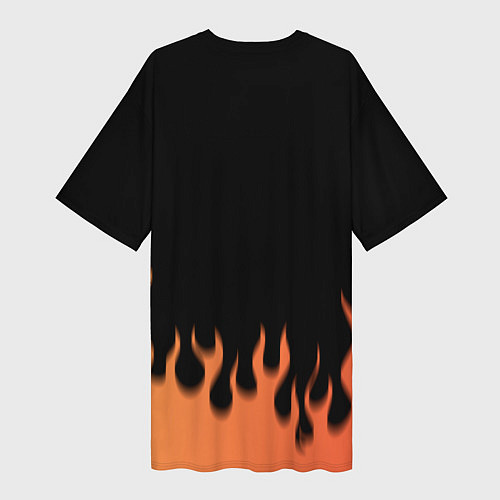 Женская длинная футболка ОЧЕНЬ ПРИЯТНО БОГ! / 3D-принт – фото 2