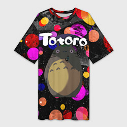 Женская длинная футболка Totoro