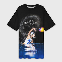 Женская длинная футболка Water polo