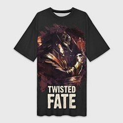 Женская длинная футболка Twisted Fate