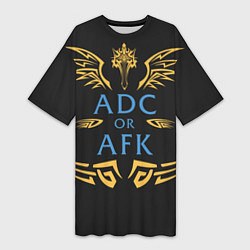 Женская длинная футболка ADC of AFK