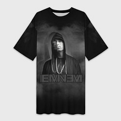 Футболка женская длинная EMINEM, цвет: 3D-принт