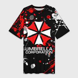 Футболка женская длинная UMBRELLA CORPORATION, цвет: 3D-принт