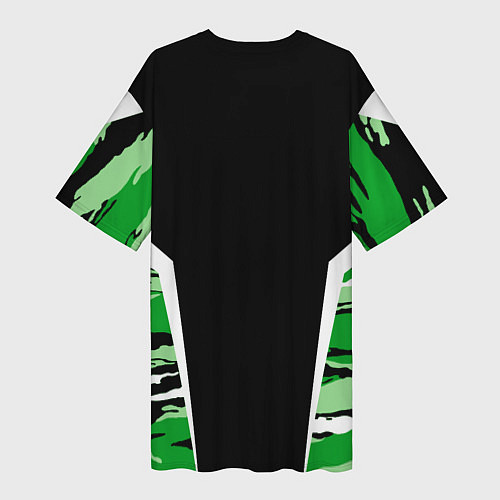 Женская длинная футболка Внутренние войска / 3D-принт – фото 2