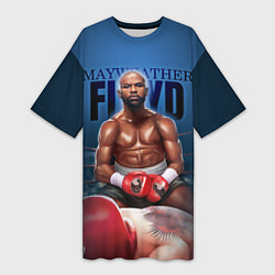 Женская длинная футболка Mayweather