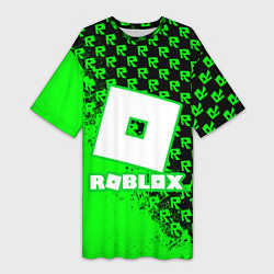 Женская длинная футболка Roblox