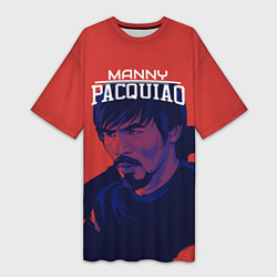 Женская длинная футболка Manny Pacquiao