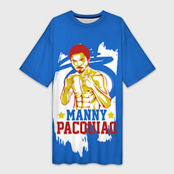 Женская длинная футболка Manny Pacquiao