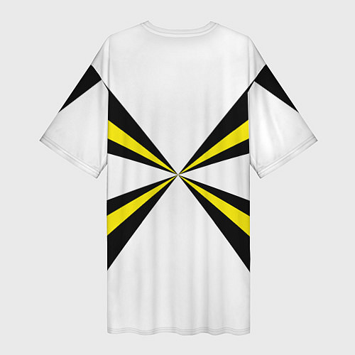 Женская длинная футболка Войска связи / 3D-принт – фото 2