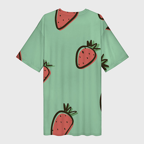 Женская длинная футболка Морковный дождь / 3D-принт – фото 2
