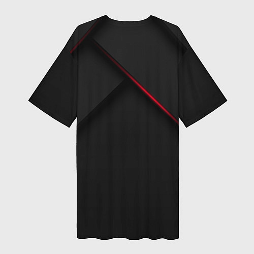 Женская длинная футболка TOYOTA / 3D-принт – фото 2