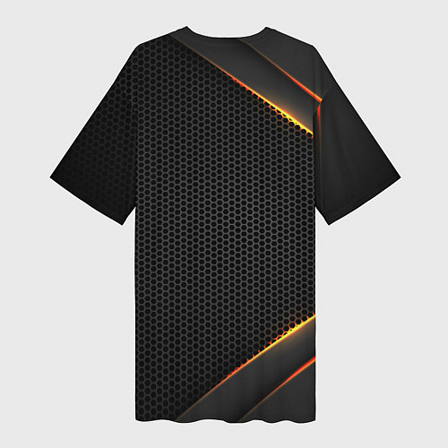 Женская длинная футболка PORSCHE / 3D-принт – фото 2