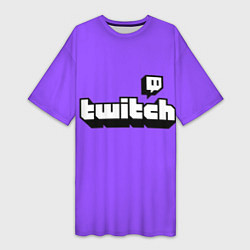 Женская длинная футболка Twitch