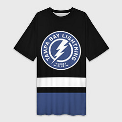 Женская длинная футболка Тампа-Бэй Лайтнинг