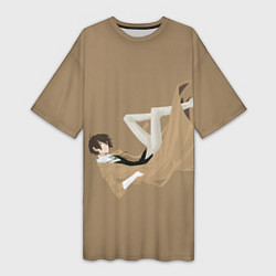 Женская длинная футболка Osamu Dazai
