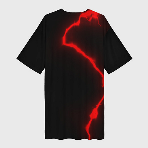Женская длинная футболка Акутагава / 3D-принт – фото 2